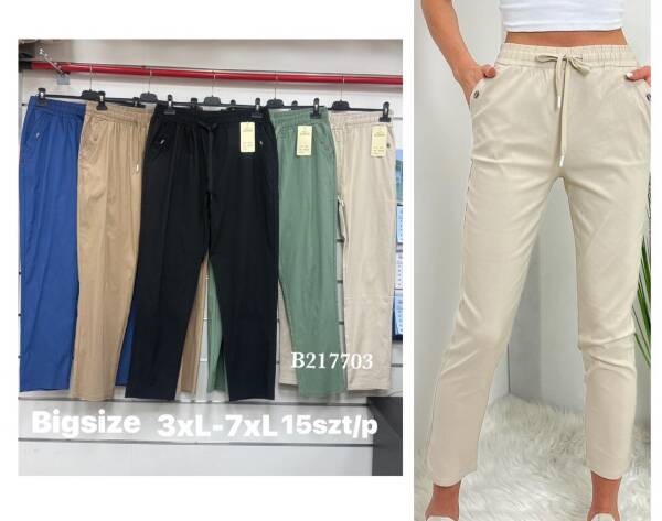 Spodnie damskie Roz 3XL-7XL, Mix Kolor Paczka 15 szt